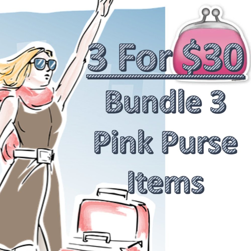 3 FOR $30 (PINK PURSE BUNDLE)